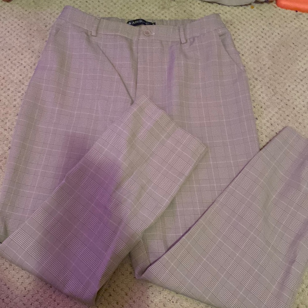 Pale pink womens work pants